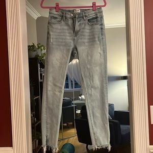 Kensie Vintage Lixe skinny jeans with ankle slit